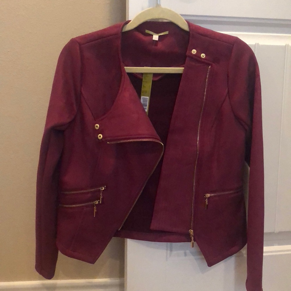 Small Gianni Bini maroon jacket
